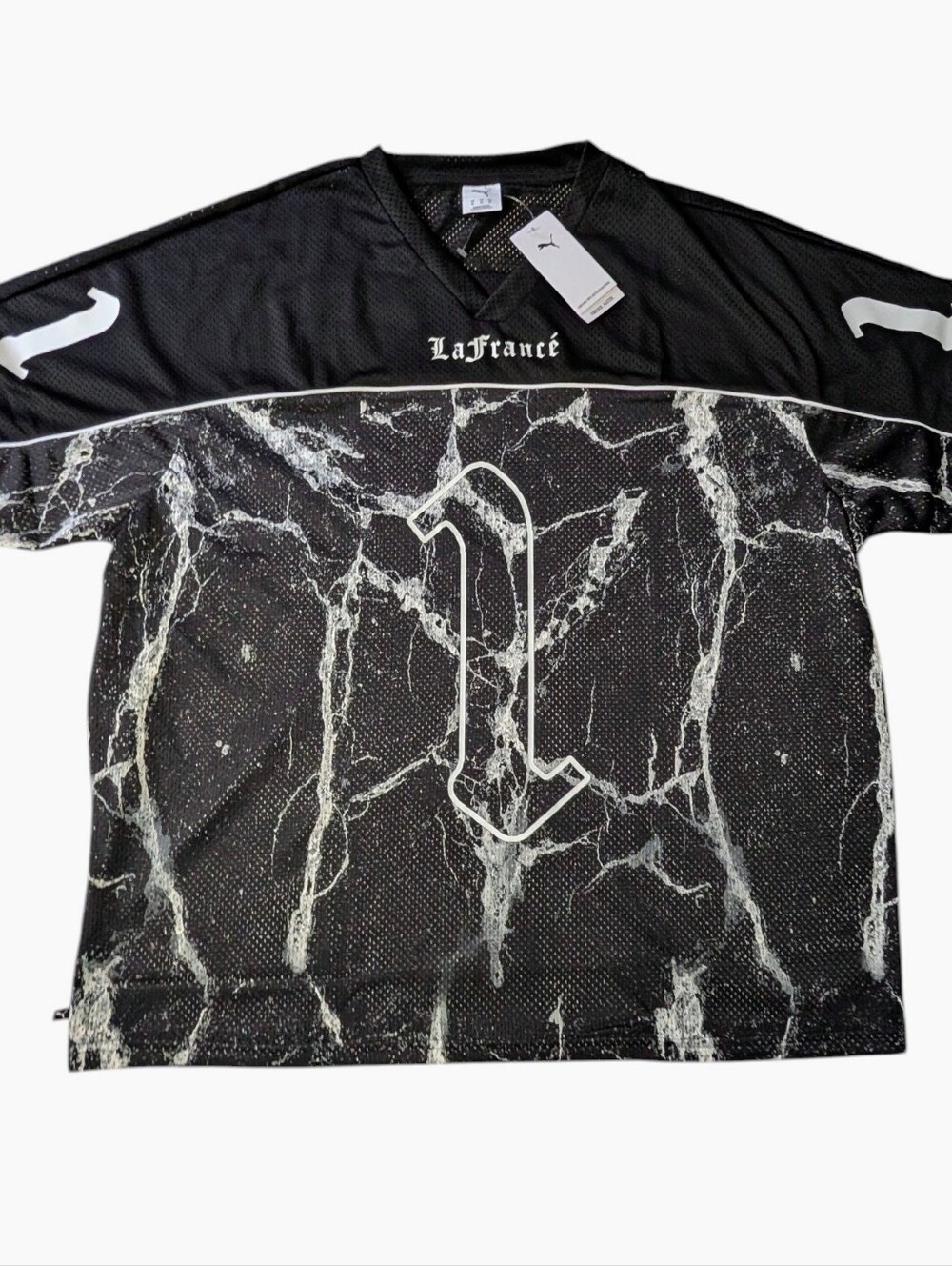 PUMA x LaFrancé Written in Chrome Men's Football Jersey Men's Size XL NWT New